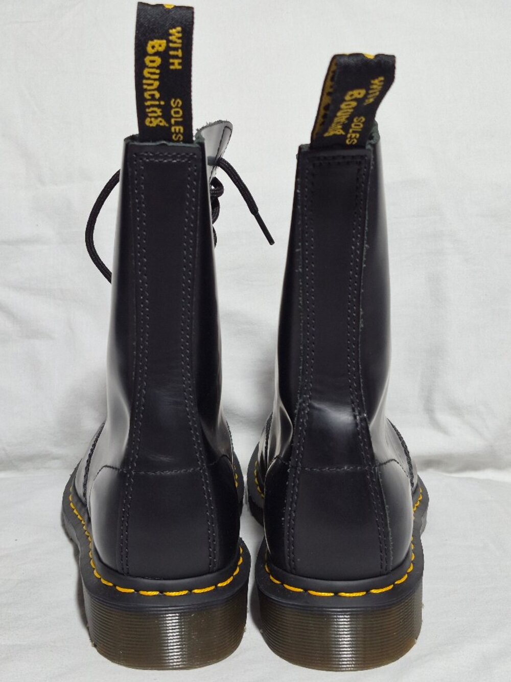Dr Martens 1490 Women’s Black Smooth Leather Mid-Calf Boot Size US 8 NEW - Picture 5 of 14